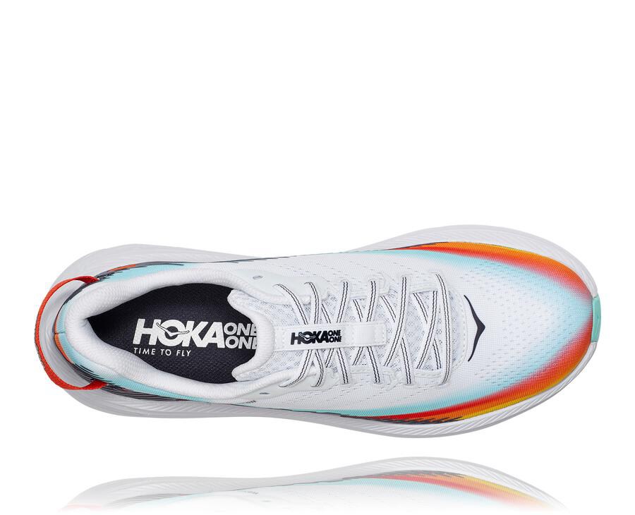 Tenis Hoka One One Feminino Branco/Azuis - Ironman Rincon 2 - 761-GRPLXQ